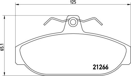 Brembo P 86 005 - Kit de plaquettes de frein, frein à disque cwaw.fr