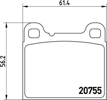 Brembo P 86 002 - Kit de plaquettes de frein, frein à disque cwaw.fr