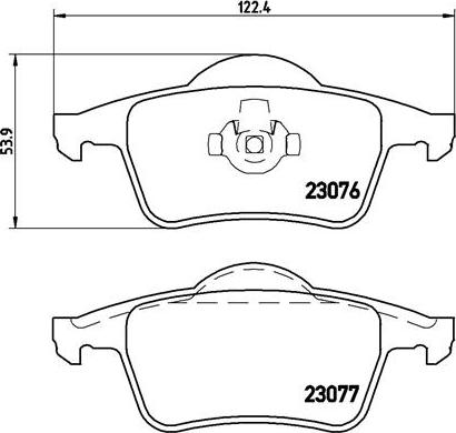 Brembo P 86 014 - Kit de plaquettes de frein, frein à disque cwaw.fr