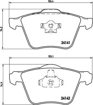 Brembo P 86 018 - Kit de plaquettes de frein, frein à disque cwaw.fr