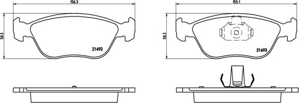 Brembo P 86 024 - Kit de plaquettes de frein, frein à disque cwaw.fr