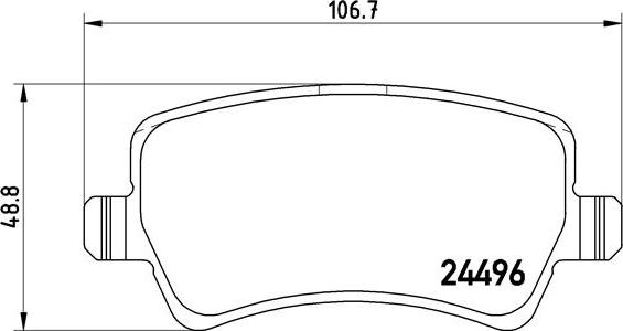 Brembo P 86 021X - Kit de plaquettes de frein, frein à disque cwaw.fr