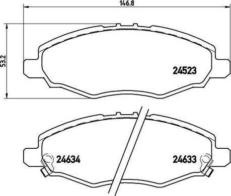 Valeo 606448 - Kit de plaquettes de frein, frein à disque cwaw.fr