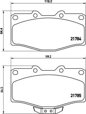 Brembo P 83 095 - Kit de plaquettes de frein, frein à disque cwaw.fr