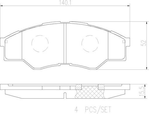 Brembo P83096N - Kit de plaquettes de frein, frein à disque cwaw.fr