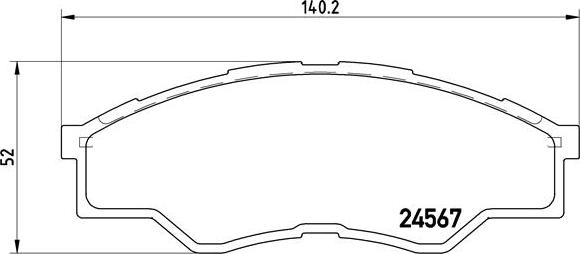 Brembo P 83 096 - Kit de plaquettes de frein, frein à disque cwaw.fr