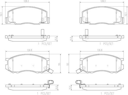 Brembo P83093N - Kit de plaquettes de frein, frein à disque cwaw.fr