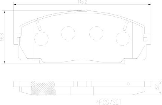 Brembo P83092N - Kit de plaquettes de frein, frein à disque cwaw.fr