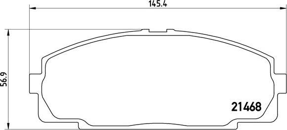 Brembo P 83 092 - Kit de plaquettes de frein, frein à disque cwaw.fr