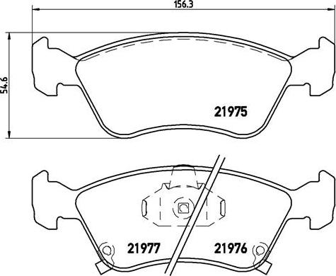 Brembo P 83 041 - Kit de plaquettes de frein, frein à disque cwaw.fr