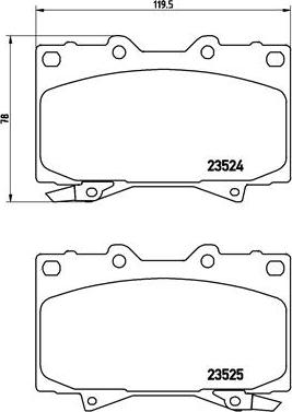 Brembo P 83 048 - Kit de plaquettes de frein, frein à disque cwaw.fr