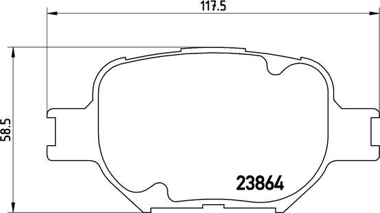 Brembo P 83 054 - Kit de plaquettes de frein, frein à disque cwaw.fr