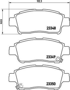 Brembo P 83 050 - Kit de plaquettes de frein, frein à disque cwaw.fr