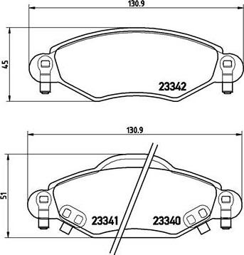 Brembo P 83 053 - Kit de plaquettes de frein, frein à disque cwaw.fr