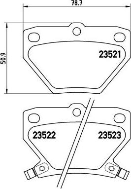 Brembo P 83 052 - Kit de plaquettes de frein, frein à disque cwaw.fr