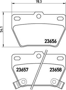 Brembo P 83 057 - Kit de plaquettes de frein, frein à disque cwaw.fr