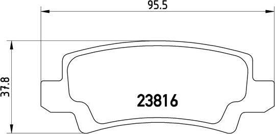 Brembo P 83 065 - Kit de plaquettes de frein, frein à disque cwaw.fr