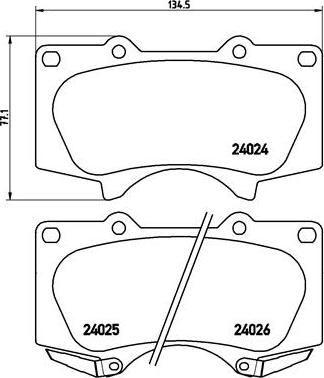 Brembo P 83 066X - Kit de plaquettes de frein, frein à disque cwaw.fr