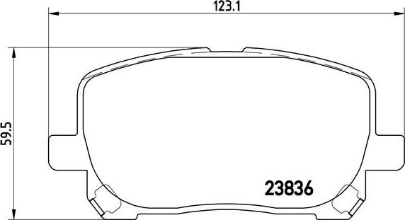 Brembo P 83 061 - Kit de plaquettes de frein, frein à disque cwaw.fr