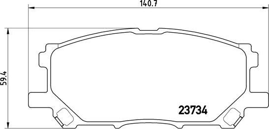 Brembo P 83 067 - Kit de plaquettes de frein, frein à disque cwaw.fr