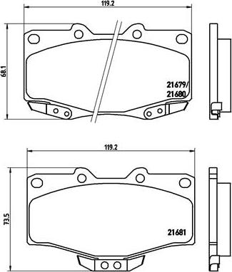 Brembo P 83 009 - Kit de plaquettes de frein, frein à disque cwaw.fr