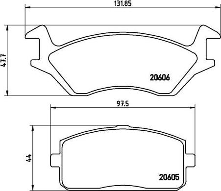 Brembo P 83 004 - Kit de plaquettes de frein, frein à disque cwaw.fr