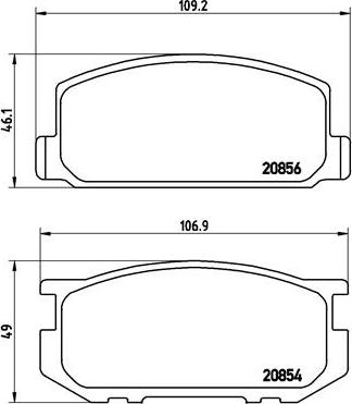 Brembo P 83 005 - Kit de plaquettes de frein, frein à disque cwaw.fr