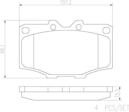 Brembo P83006N - Kit de plaquettes de frein, frein à disque cwaw.fr