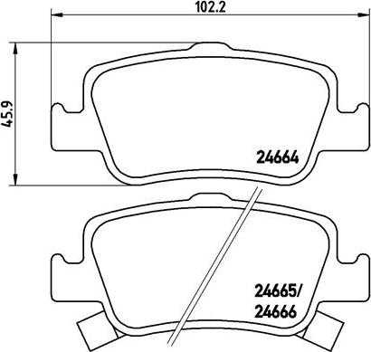 Brembo P 83 080X - Kit de plaquettes de frein, frein à disque cwaw.fr