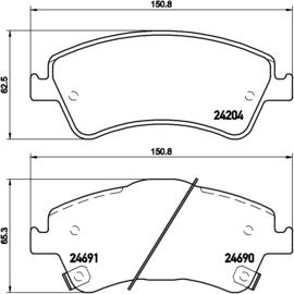 Brembo P 83 081 - Kit de plaquettes de frein, frein à disque cwaw.fr