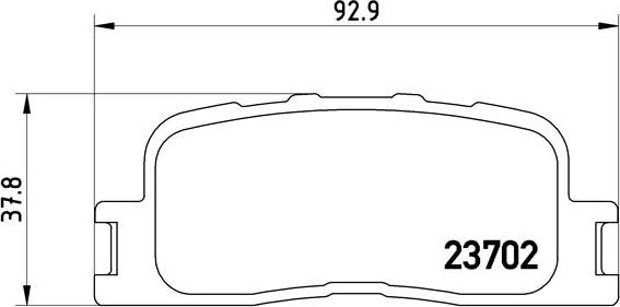 Brembo P 83 088 - Kit de plaquettes de frein, frein à disque cwaw.fr