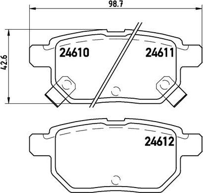 Brembo P 83 083 - Kit de plaquettes de frein, frein à disque cwaw.fr