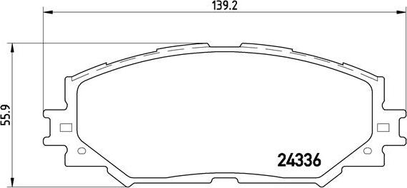 Brembo P 83 082 - Kit de plaquettes de frein, frein à disque cwaw.fr