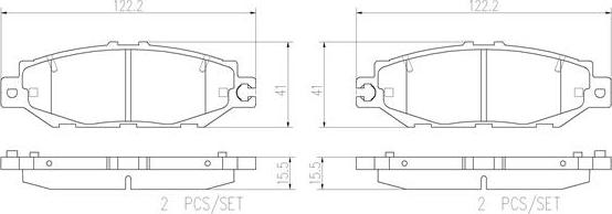 Brembo P83036N - Kit de plaquettes de frein, frein à disque cwaw.fr