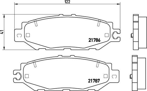 Brembo P 83 036 - Kit de plaquettes de frein, frein à disque cwaw.fr