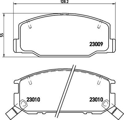 Brembo P 83 031 - Kit de plaquettes de frein, frein à disque cwaw.fr