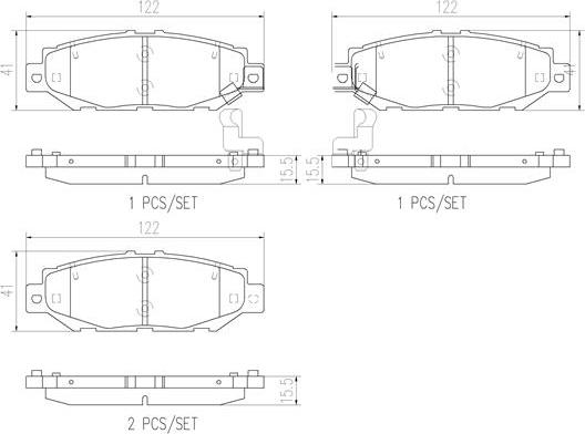 Brembo P83038N - Kit de plaquettes de frein, frein à disque cwaw.fr