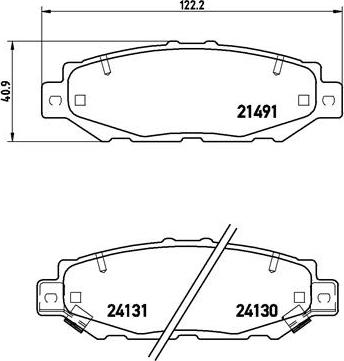 Brembo P 83 038 - Kit de plaquettes de frein, frein à disque cwaw.fr