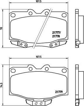 Brembo P 83 026 - Kit de plaquettes de frein, frein à disque cwaw.fr