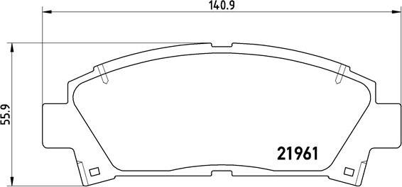 Brembo P 83 028 - Kit de plaquettes de frein, frein à disque cwaw.fr