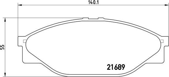 Brembo P 83 023 - Kit de plaquettes de frein, frein à disque cwaw.fr