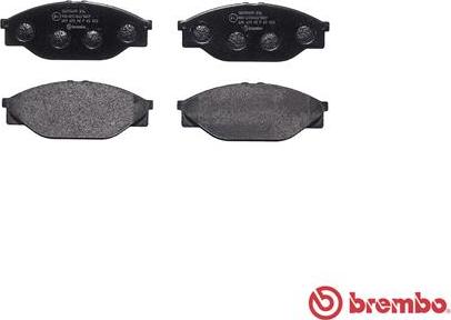 Brembo P 83 023 - Kit de plaquettes de frein, frein à disque cwaw.fr