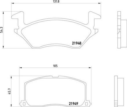 Brembo P 83 022 - Kit de plaquettes de frein, frein à disque cwaw.fr