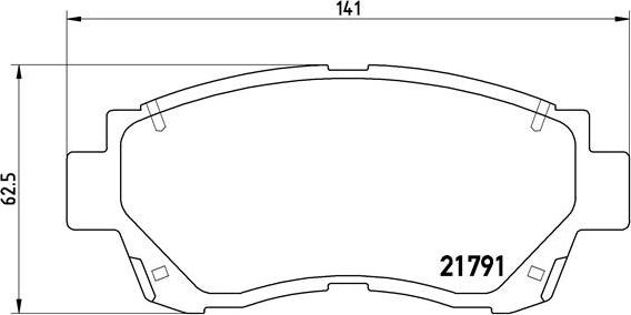 Brembo P 83 027 - Kit de plaquettes de frein, frein à disque cwaw.fr