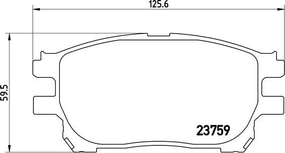 Brembo P 83 070 - Kit de plaquettes de frein, frein à disque cwaw.fr