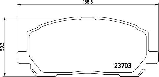 Brembo P 83 078 - Kit de plaquettes de frein, frein à disque cwaw.fr