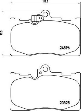 Brembo P 83 072 - Kit de plaquettes de frein, frein à disque cwaw.fr