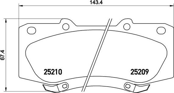 Brembo P 83 140 - Kit de plaquettes de frein, frein à disque cwaw.fr