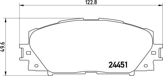 Brembo P 83 141 - Kit de plaquettes de frein, frein à disque cwaw.fr