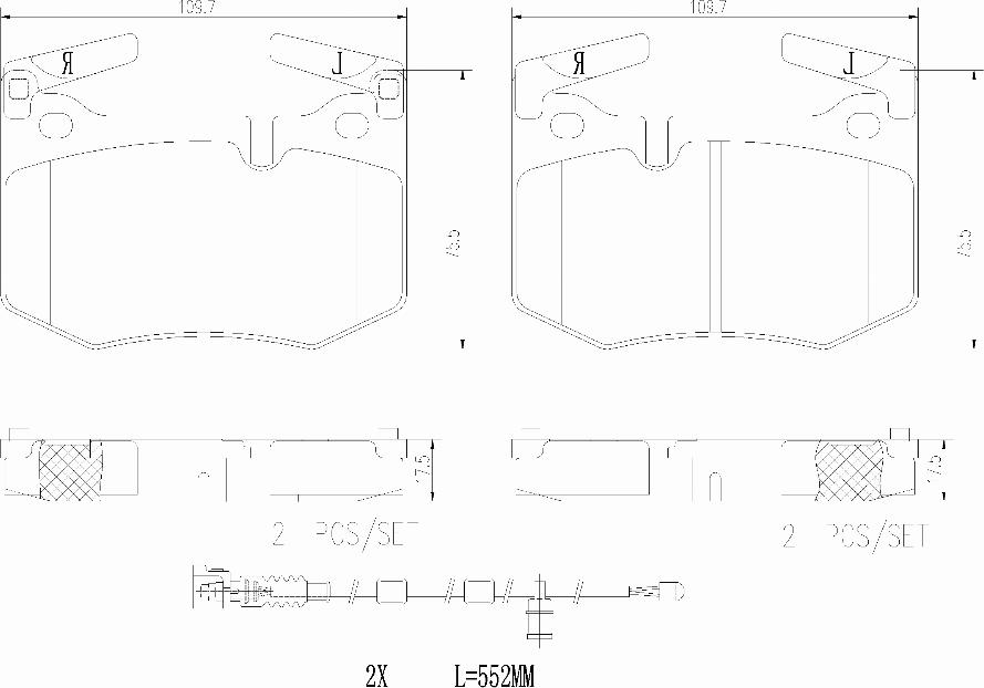 Brembo P83164N - Kit de plaquettes de frein, frein à disque cwaw.fr